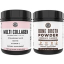 Venstre kyst Performance Chokolade Bone Broth og Multi Collagen pulver til fælles, hår, hud, og negle støtte