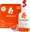 Healthycell Eye Health Daily Liquid Supplement - Eye Vitaminer & Min med Lutein, Zeaxanthin, Astaxanthin & Beta Caroten til Syn Care & Macular Support - 30 Gel pakker