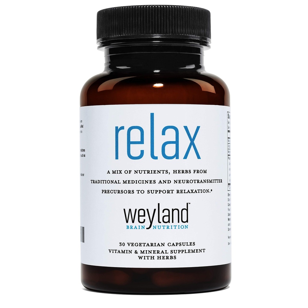 Slap af - Natural Sleep Supplement med GABA, L-Theanin, Valerian Root, 5-HTP, Lemon Balm - Rolig og afslapning Støtte - 30 Vegetariske Kapsler