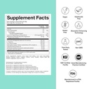 Calm Drink Mix - Afslapning Støtte med Magnesium, Ashwagandha, L-Theanin, & Vitamin D - Understøtter Cortisol forordning og mad til mænd og kvinder - Vandmelon Lemonade Flavor 28 Sticks