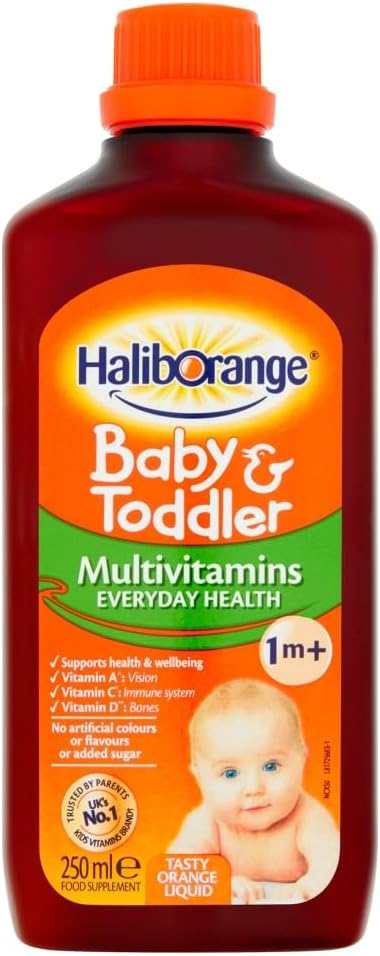 Haliborange Alle naturlige orange flavour Multivitamni Flydende