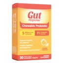 Chewable Probiotic for Mænd & Kvinder, Sletter ned fordøjelsesfremmende aging, Øger immunsystemet, Non-GMO, Gluten Free & Soy Free, 5 milliarder CFU, 30 tyggetabletter, Orange Flavor