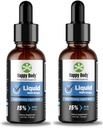 HAPPY BODY Liquid MSM dropper det højeste MSM indhold i et flydende MSM supplement. Ideel til både orale og tematiske applikationer - 1 x 4 fl. oz flaske (2 Pack)