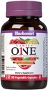 Bluebonnet Nutrition Ladies One Organic Vegetabilsk Capsule, Whole Food Multiple, K2, Energy, Vitality, Non-GMO, Gluten, Soy & Milk Free, Kosher, 1 Måned Supply, Light Grey, 30 Grey