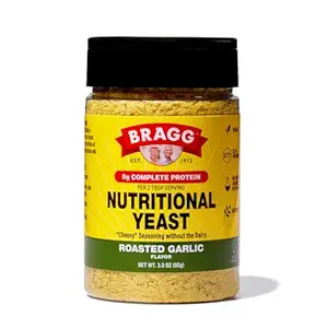 Bragg Nutritional Gær ristet hvidløg krydderier - 3 oz - Dairy- Gratis Parmesan ost Substitute - Perfekt til Salater, Pastaer, Popcorn, og mere