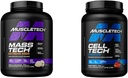 MuscleTech Mass Gainer Mass - Tech Extreme 2000, Muscle Builder Whey Protein Powder & Creatin Monohydrat Powder Cell- Tech Creatin Post Workout Inddrivelse Drik Muscle Builder