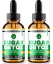 NutraRize (2 Pack) Sugar Detox Drops, SugarDetox Drops, 21-dages Sugar Detox Challenge, All- Natural Liquid Cleanse for Begyndere, Premium Blood Formel Gotas Anmeldelser (60 Servere)