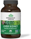 ORGANISK INDIA Lever og Nyre Rengøring Detox Reparation - Urtetilskud - Rense & forynge, Understøtter sund lever & Nyre funktion, Vegan, USDA Certified Organic, non-GMO - 180 Kapsler