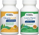 DOCTORS 'TILBEREDT GlucoGold med 1500 mg per dag Berberine & Lions Mane Mushroom supplement