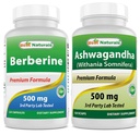 Bedste Naturals Berberine 500mg & Ashwagandha Extract 500 Mg