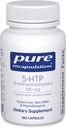 Ren indkapsling 5- HTP 100 mg - Hjerne sundhed, søvnregulering & Appetitsupport * - 5- Hydroxytryptophan - Gluten Free & Non- GMO - 180 Kapsler