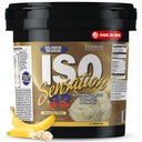 Ultimate Nutrition Whey Protein Isolate Powder med Glutamin Complex, ISO Sensation 93 - Whey Protein Powder med Tilføjet Colostrum til forbedret inddrivelse, Immunitet & Gut Health - Banana, 5lbs