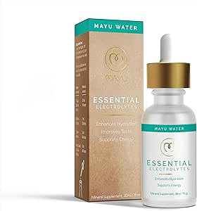 MAYU Electrolyte Water Drops - Fast Absorption Mineral Drops for Drinking Water, Hydration Essential Minerals Mix - 100% Pure Natural Minerals, Dehydration Solution, Sugar Free Electrolytes -30 ml (1)