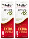 MediNatura T- Relief Extra Strength Cream Arnica + 12 Natural Reliving Actives for Ryg Smerte Fælles ømhed Muskel Aches & Stifness, Hele kroppen hurtigt fungerende Relief for kvinder og mænd - 3 oz (2 Pack)