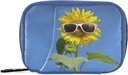 Funny Sunflower Pill Box 7 Dag Pill sag Travel Pill Organizer Bag med lynlås Portable ugentlige sag min piller sag kompakt størrelse for vitamin supplement Holder