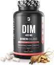 DIM Supplement 400 mg med Myo & D- Chiro Inositol, Dong Quai - PCOS tillæg - Hormonbalance for kvinder - Fertilitet tillæg - Inositol tillæg - 240 kapsler