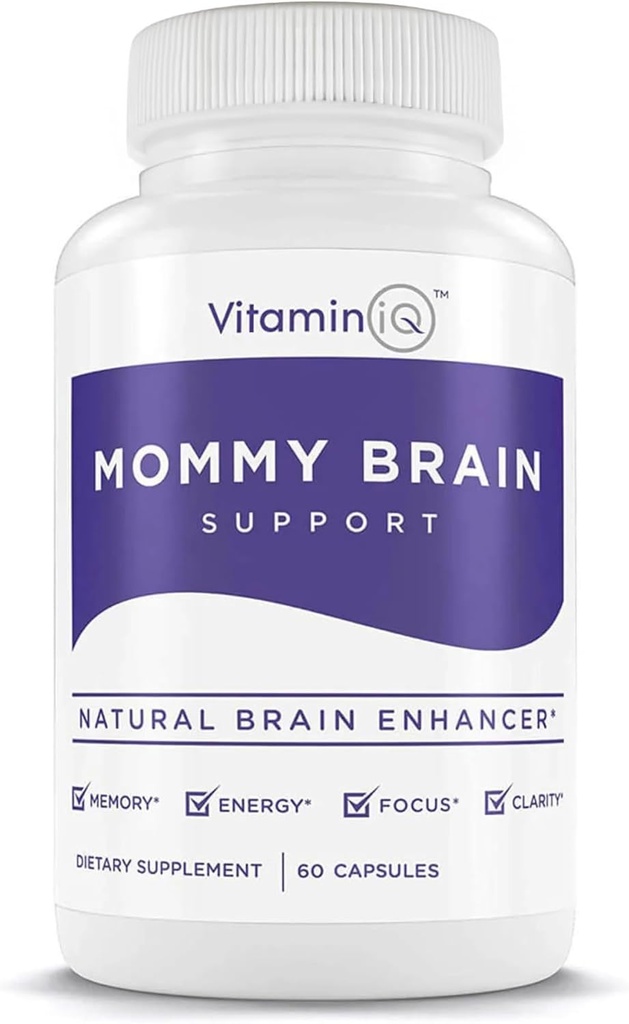 Mor Brain Postnatal Supplement (60 kapsler) for kognitiv sundhed, mad, energi med GPC og CDP Cholin, Phosphatidylserin, Omega-3 DHA