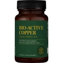 Global Healing Bio- Active Copper Supplement Cu1 - Cuprous Nicotinsyre Hjælper Detox Krop indefra - Understøtter immunsystem & røde blodceller - Niacin Vitamin B3 Chelated kobber - 30 kapsler