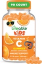 Lifeable Kids Vitamin C Gummies • 124; 250 mg • 124; Great Tasting VIT C • 124; Vegan GMO- Free Vitamin C Chewable • 124; for immunforsvar • 124; 90 Gummies