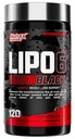 Nutrex Lipo- 6 Black Max Strength Fat Burner - Hurtig fungerende energi, vægttab kost piller - Appetite suppressant, Metabolisme Booster - 120 kapsler