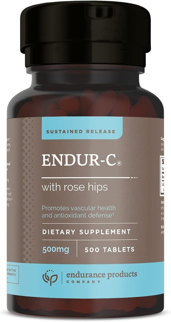 Endur- C med Rose Hips Vedvarende Release C 500 mg 500 tabletter