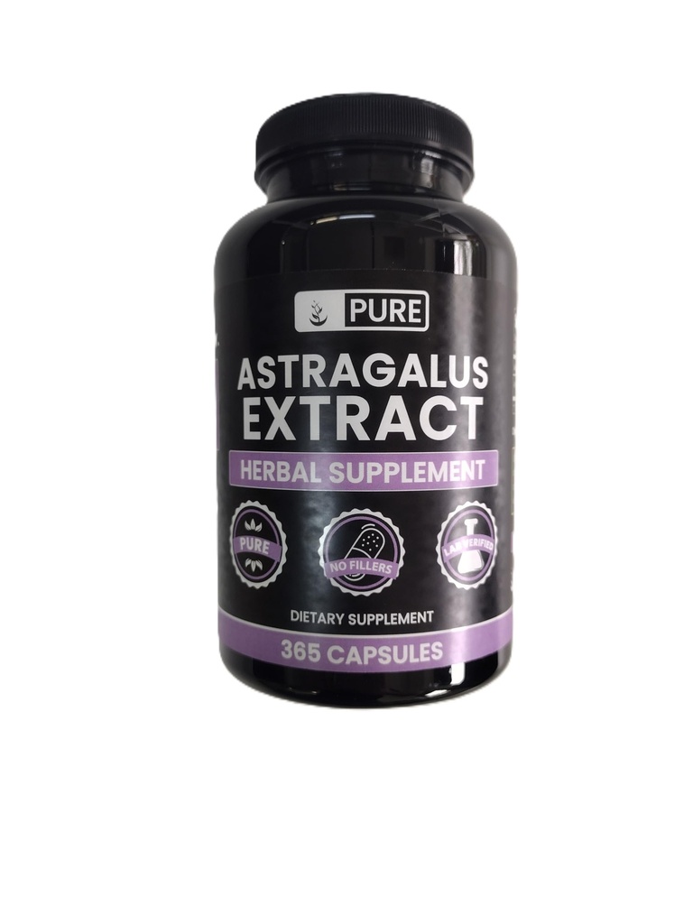 Pure Original Ingredienser Astragalus (365 kapsler) Ingen Magnesium eller ris Fyldere, Altid Pure, Lab Verified