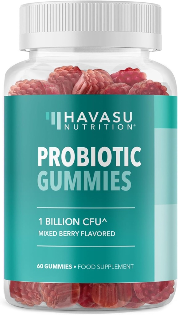Probiotiske gummier til fordøjelsesstøtte og Gut Sundhed - 1 Million CFU Bacillus Coagulans - 60 Greve - Hylde Stabil, Non- GMO, Gluten- fri, og Vegetar - 2 Måned Supply, Blandede Berry Flavor