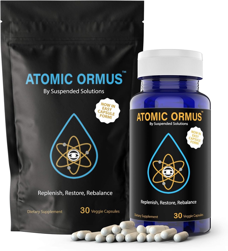 Atomic ORMUS - Kapsler - MONATOMIC Gold Kapsler - 100% Pure ORMUS Powder - 100% Vegan - Ormus Gold, monatomic Gold, (30 Kapsler)