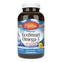 Carlson - EcoSmart Omega-3, 1000 mg Omega- 3s, Sustainable Source, Heart Health, Brain Function & Vision Support, Lemon, 180 Softgels