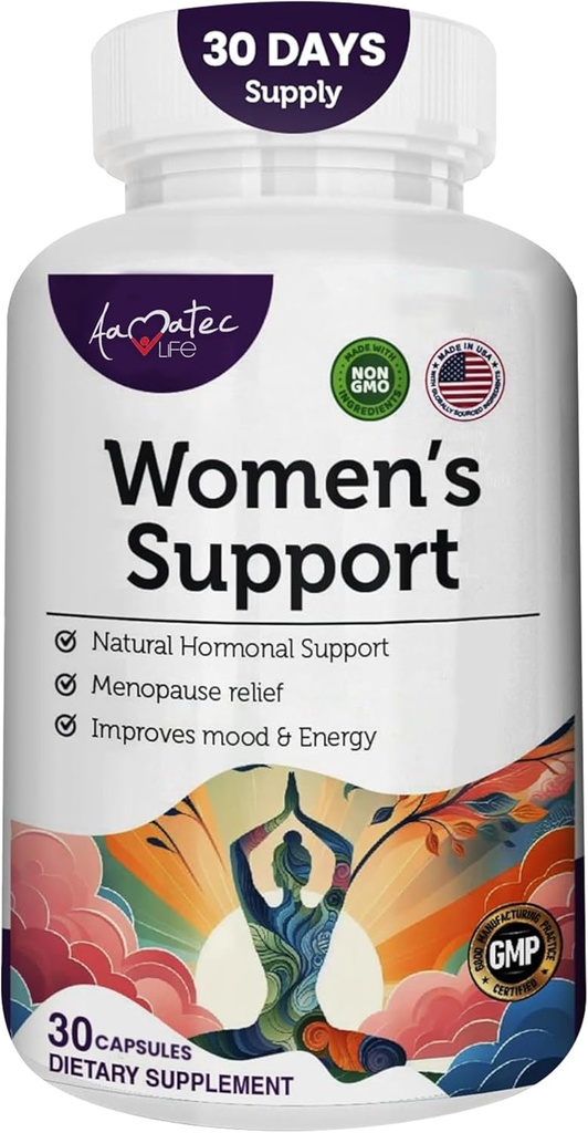 Kvinders Support Supplement- Natural Hormone Regulation- Menopause Support - Østrogen Rich Supplement- Aktive Ingredienser Piller til at hjælpe Balance Hormon Non- GMO
