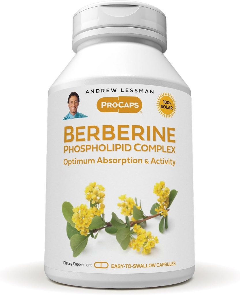 ANDREW LESSMAN Berberine phospholipid Complex 30 kapsler - Barberry Root Extract. Lille let at synke kapsler