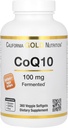 California Gold Nutrition CoQ10 100 mg, Coenzym Q10 Ubiquinone USP, Understøtter Mitokondriel funktion, 360 Veggie Softgels