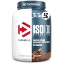 Dymatisere ISO100 Hydrolyzed Protein Powder, 100% Whey Isolate Protein, 25g protein, 5,5g BCAA, Gluten Free, Hurtig Absorbing, Easy Digesting, Gourmet Chokolade, 3 Pund (42 Servere)
