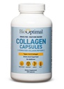 BioOptimal kollagen peptider kapsler - Grass- Fed, Pasture- Raised Hydrolyzed Protein Supplement for hud, hår, & negle - Non- GMO, Zero Sugar Daglige piller til mænd og kvinder (180 Kapsler)