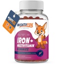 Iron Gummy Vitamin til børn & Teens - Tapioca baseret - bedste smag - Non-GMO - Gluten Free - Vegan - Chewable Iron Supplement w / vitamin A, C, B3, B5, B6, B12, Folinsyre, Biotin & Zink 100ct