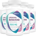 Liposomal Berberine Supplement 1500mg - Høj biotilgængelighed Berberine HCL Kapsler til kvinder og mænd, AMPK Activator for cardiovaskulær sundhed, sukkerfri, non-GMO, 240 Softgels