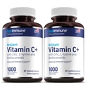 Vitamin C 1000mg Kompleks med L- Lysin 500mg, Zink Gluconat 12mg, Bioflavonoider 300mg. Doctor Formuleret Magnesium Stearate Free Supplements for Sund Immunsystemet Support. To flasker. (2)