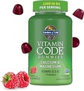 Have of Life Vitamin Code Calcium Magnesium Gummier med D3 & K2, Understøtter Bone Sundhed & Bone Styrke + Prebiotika & Probiotika til fordøjelsesstøtte, Non- GMO, Gluten- Free, 60 Raspberry Gummies