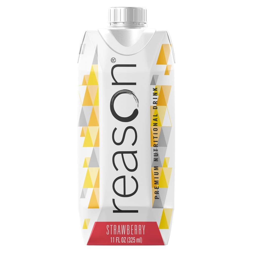 Årsag Premium High Calorie Protein Drink - Gratis Soja, Gluten, GMO, Kunstige Artiskokker, og sødestoffer - NSF Certified, Lactose- Friendly, og Great for Tube- Fodring - Jordbær, 11 oz