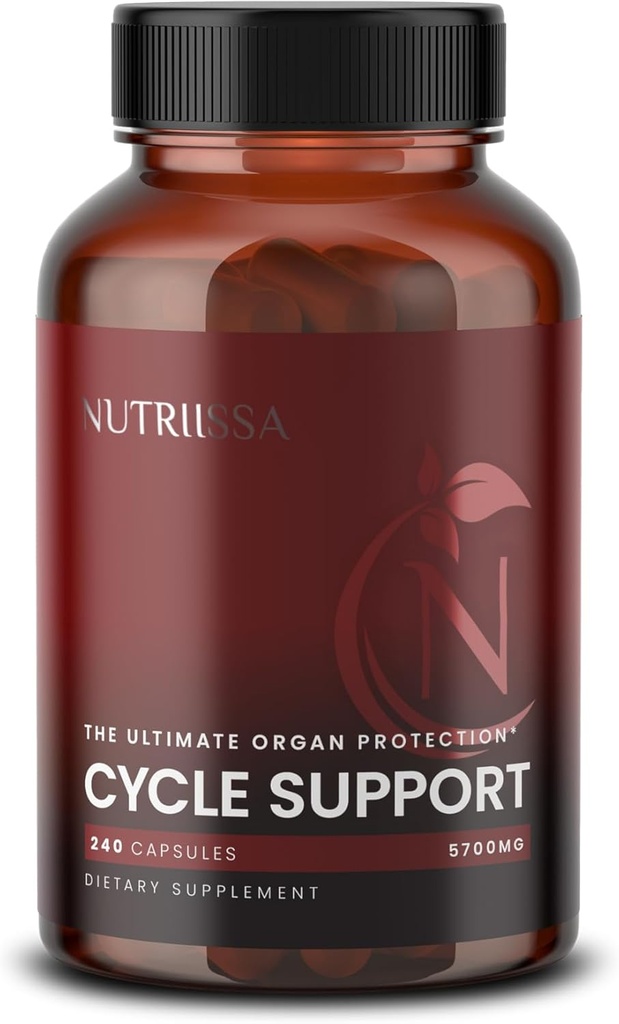 Nutrissa Cycle Support - Premium Nyre & Lever Detox - Organe Defense for Bodybuilders & Weightlifters - EPAB Certified for Renhed & Potency - 400mg TUDCA & 1000mg NAC - Vegan, 240 Kapsler