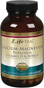 LIFETIME Calcium Magnesium Kalium, D-vitamin & Boron; Support Bone & Muscle Health
