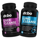 DR. BO lever rengøring & Lung Support Pills - Herbal Cleanser Formula til støtte lever & Lung sundhed