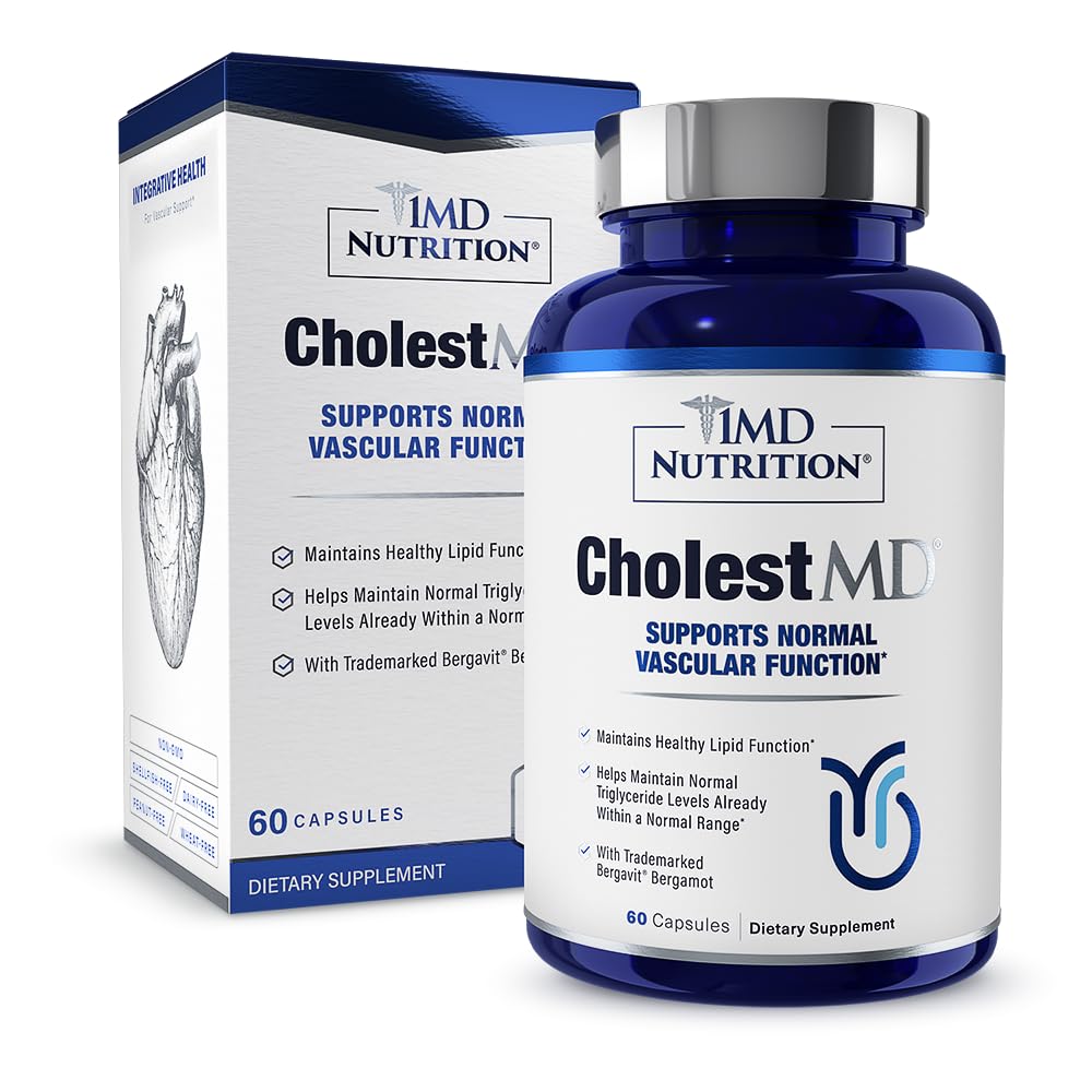1MD Nutrition CholestMD med Olive Leaf Extract, Bergavit, Niacin, Hvidløg