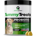 Probiotika til hunde fordøjelsessygdomme - hunde probiotika og fordøjelsesenzymer - Allergi Relief til hunde - Probiotika til hunde Gut sundhed - Puppy Probiotiske Tummy Treates - 120 hunde Probiotiske Chews