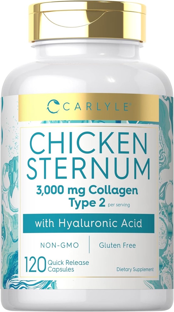 Carlyle Chicken Sternum Cartiage Collagen Kapslerne er 124; Type II 3000mg