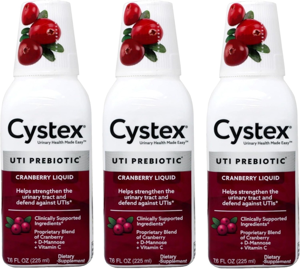 Cystex urinvejsvedligeholdelse Cranberry 7.6 Fl Oz (pakning med 3)