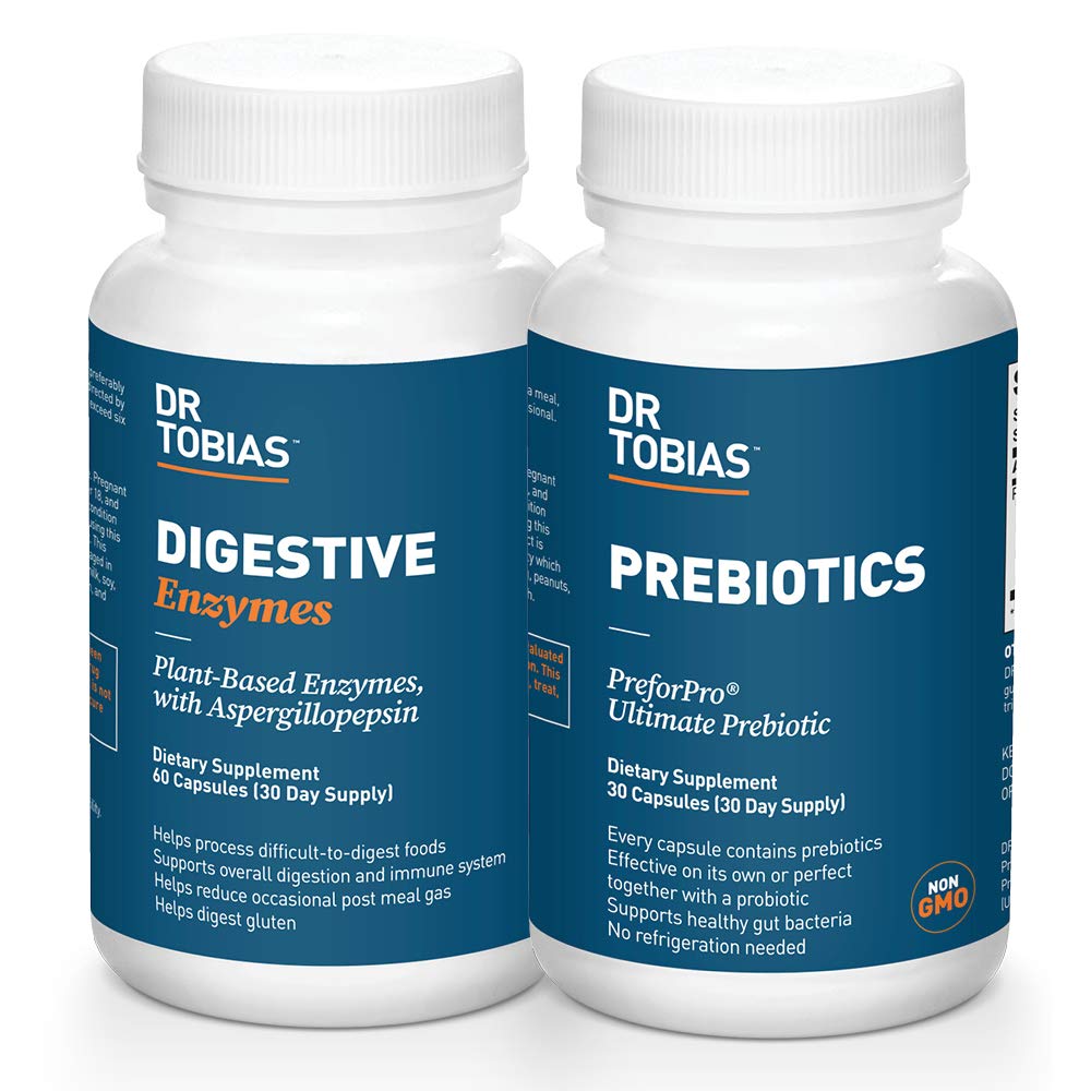 Dr. Tobias Prebiotics & fordøjelsesenzymer Bundle for fordøjelsessygdomme
