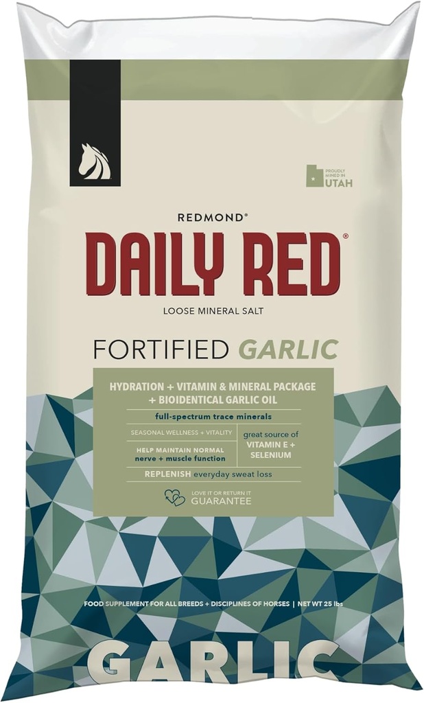 Redmond Daily Red Buddy 124; Horse Vitamin og Min Supplement - 25 LB Bag