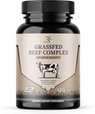 Beef Organ Supplement - Grass Fed & Pasture Raised - Total Body Wellness & Performance, Organ Complex with 3000mg of Desiccated Beef Liver, Heart, Kidney, Pancreas, Spleen (180 Capsules)