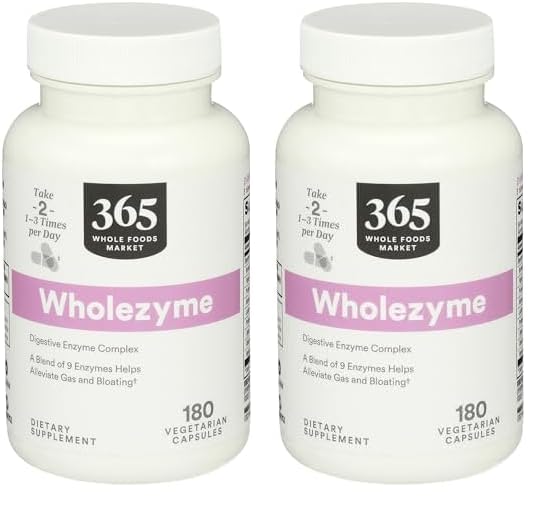 Whole Foods Market, Wholezyme, 180 Count (pakke med 2)